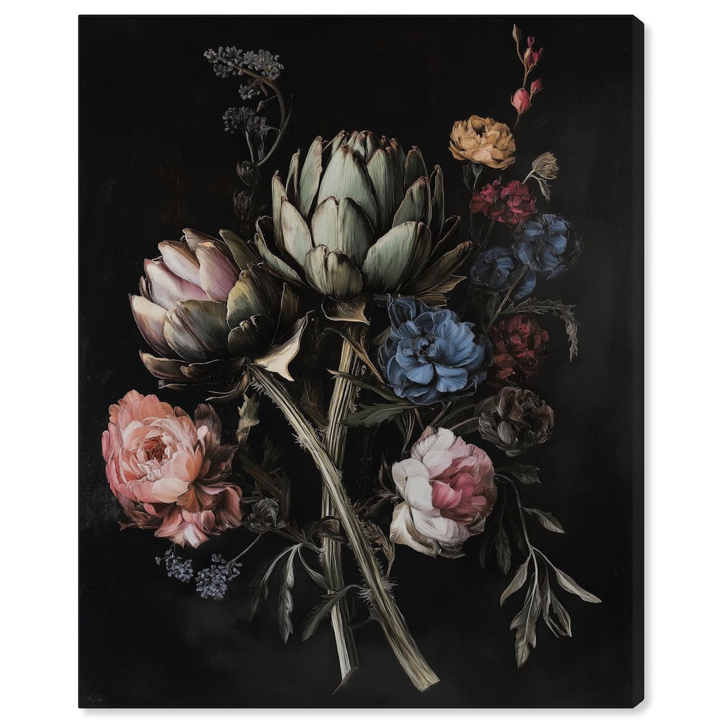 Moody Artichoke III Canvas by Art Remedy, Gallery Wrapped