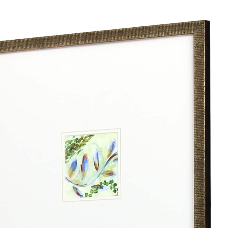 Botanica II S/4 Framed Art Exclusive Giclee Under Glass - Blue