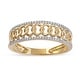 preview thumbnail 5 of 11, 1/6ct TDW Diamond Cuban Link Mens Band in 10k Gold by De Couer