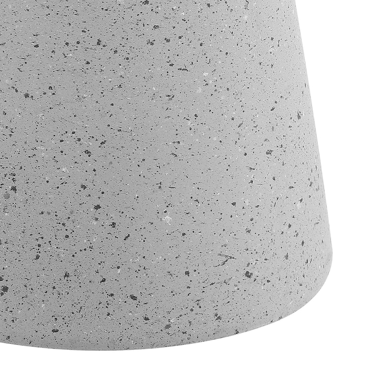 Brady 18" Minimalist Modern Drum Accent Table Pedestal, by JONATHAN Y