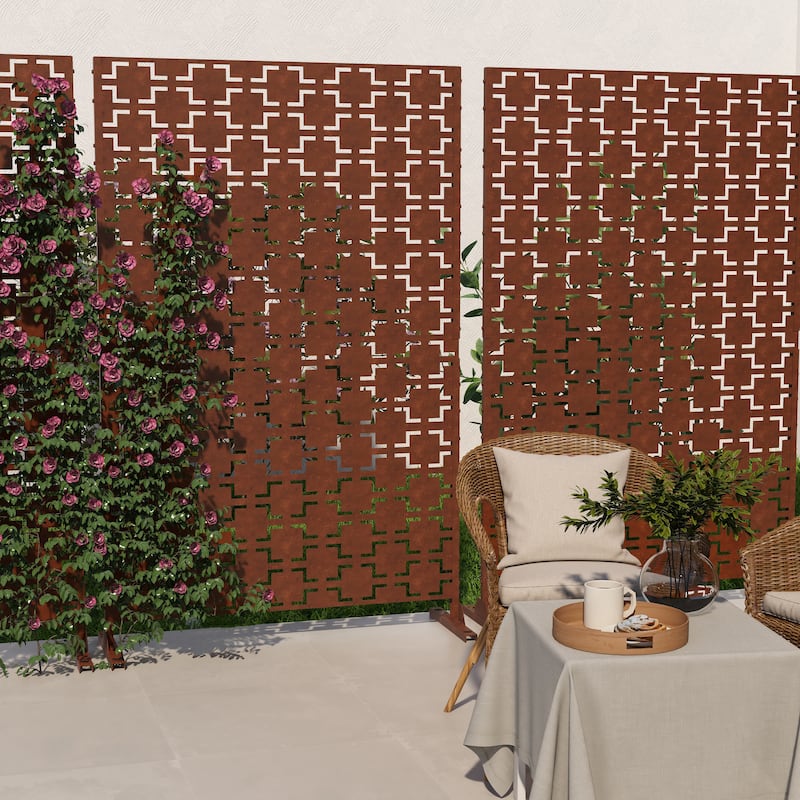 Free Standing Decorative Outdoor Privacy Screen