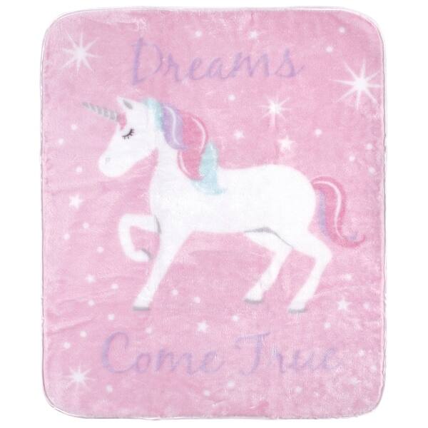 slide 1 of 1, Hudson Baby Infant Girl High Pile Plush Blanket, Magical Unicorn, One Size - Magical Unicorn - One Size One Size - Magical Unicorn