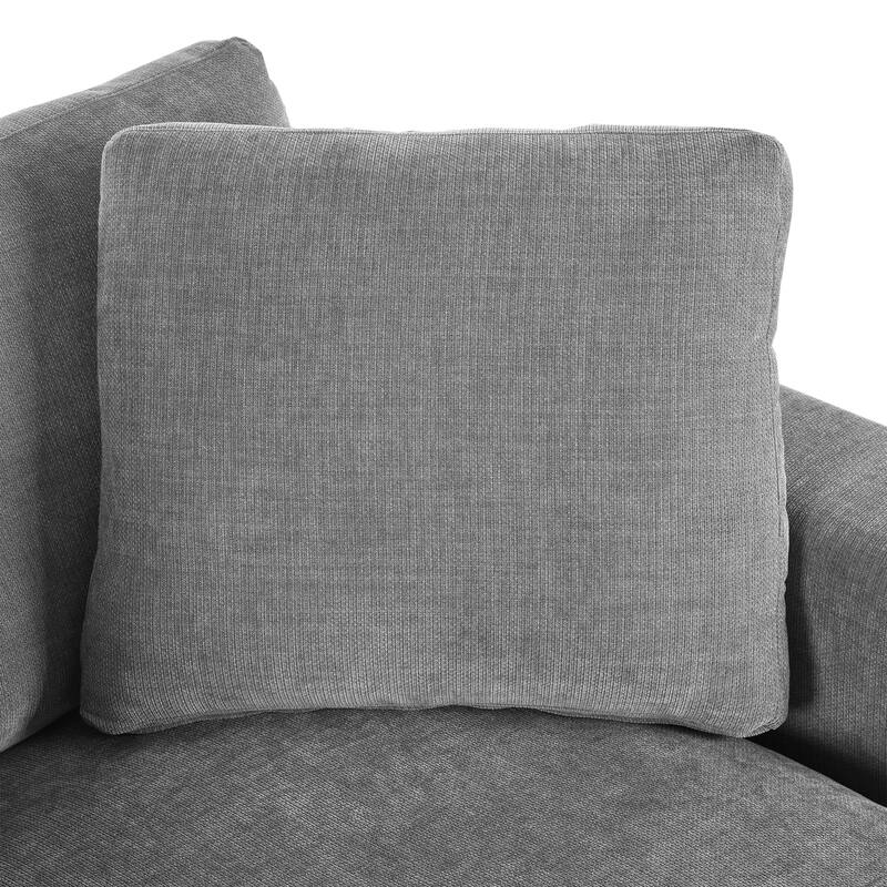 Zala Modern Fabric Oversized Sofa Chaise Lounge by Christopher Knight Home