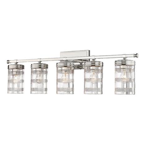 Archer 5 Light Vanity - Polished Nickel