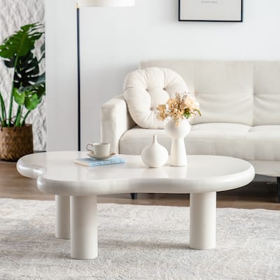 Modern Cloud Coffee Table Easy Assembly Coffee Table