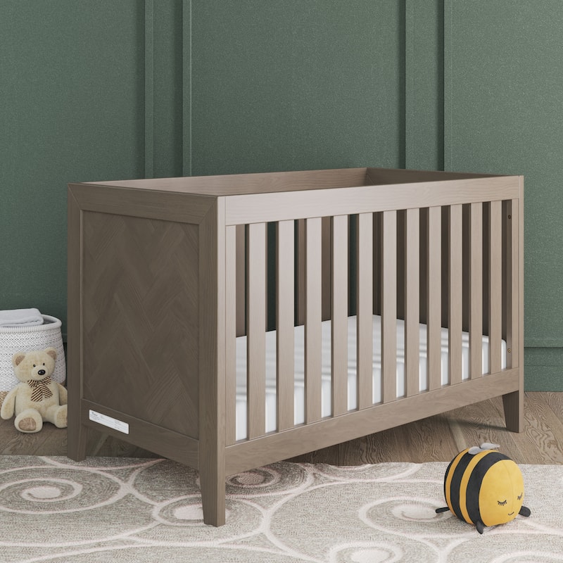 Kieran Euro 3-in-1 Convertible Crib - Crescent Gray