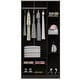 preview thumbnail 21 of 31, Bosko 3 Doors Armoire, 2 Drawers, 4 Shelves, Metal Rod