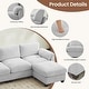 preview thumbnail 14 of 96, Modern Couduroy Modular Sectional Sofa Couch with Ottoman for Living Room