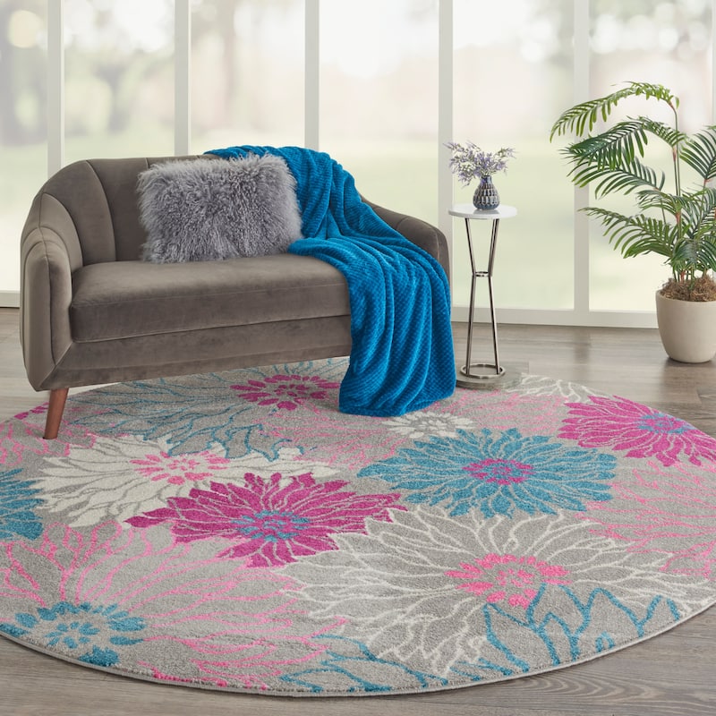 Nourison Passion Abstract Modern Floral Area Rug