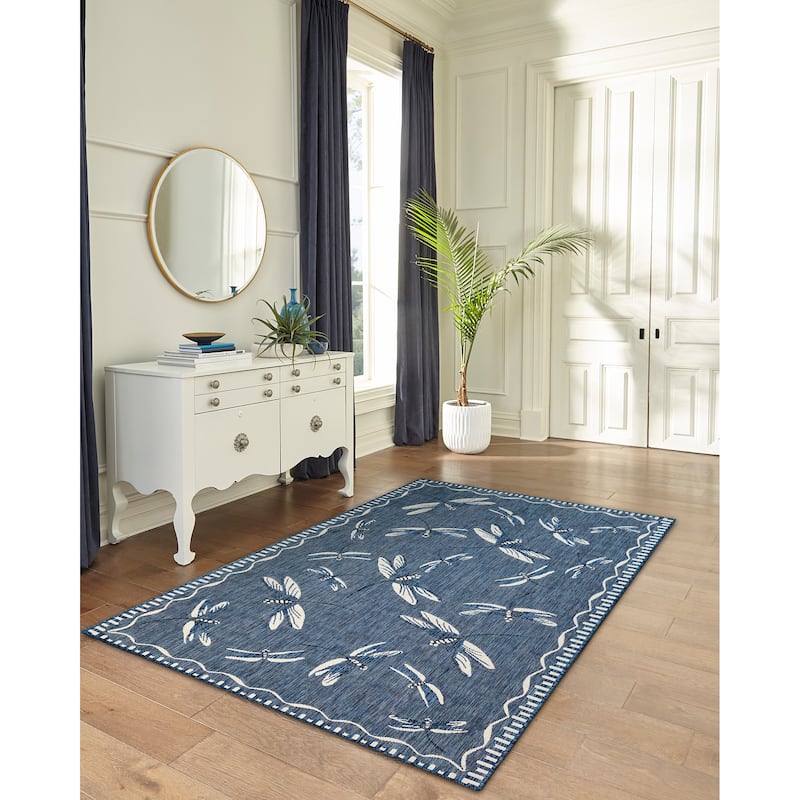 Liora Manne Carmel Dragonfly Indoor/Outdoor Rug