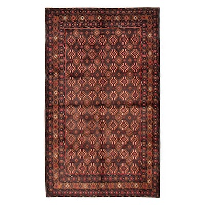 Teimani Brown Rug 3'11" x 6'5" - 3'11 x 6'5