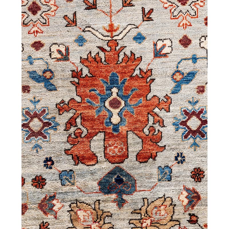 Serapi One-of-a-Kind Hand-Knotted Area Rug - Gray - 8' 11" x 11' 9"