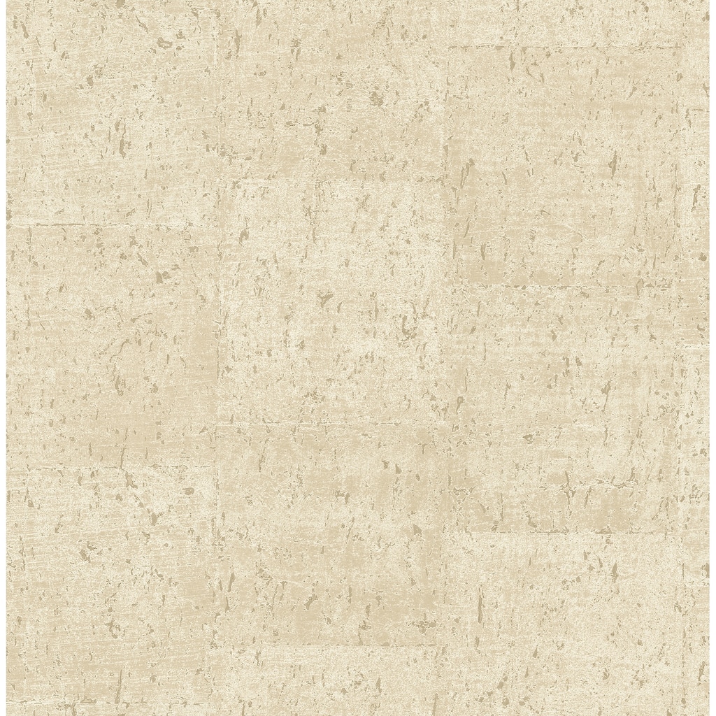 A-Street Prints Millau Cream Faux Concrete Wallpaper