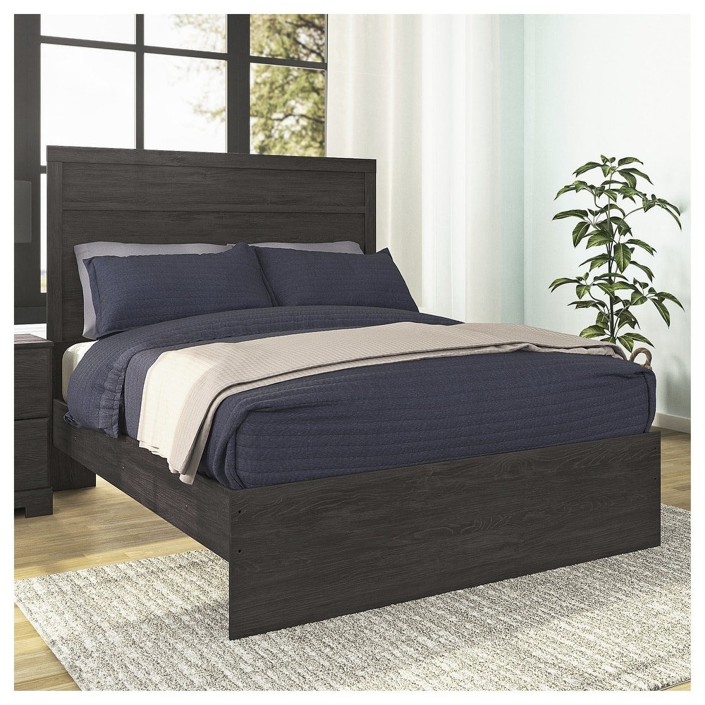 Belachime Black Panel Bed
