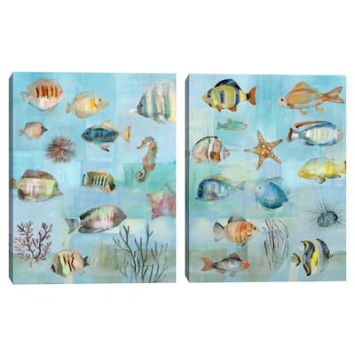 Simple Seas I-II by Studio Arts Canvas Art Prints