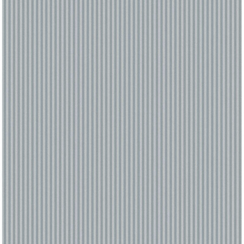 Ticking Blue Stripe Wallpaper