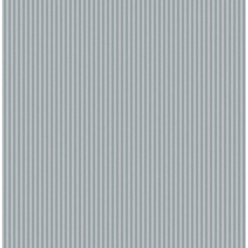 Ticking Blue Stripe Wallpaper
