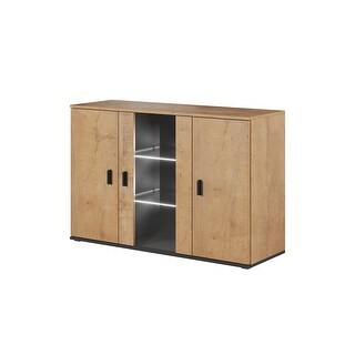 Meble Furniture Soho S7 3D Modular Modern 47" Wide Sideboard (Oak)