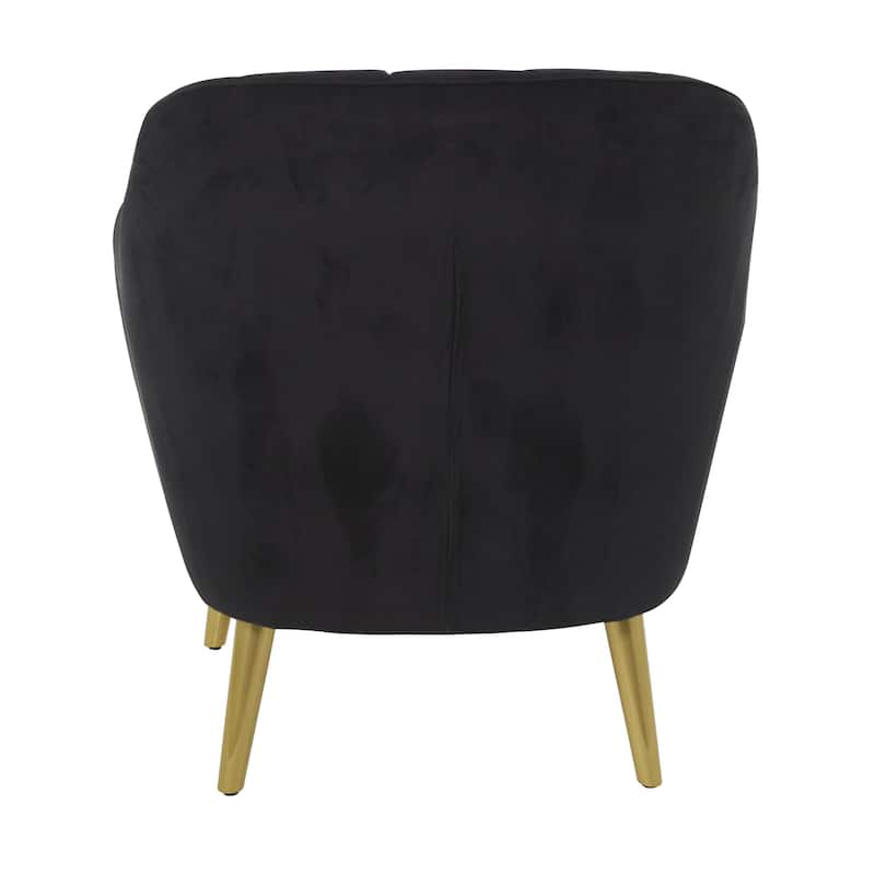 Black or Pink Polyester Living Room Accent Chair