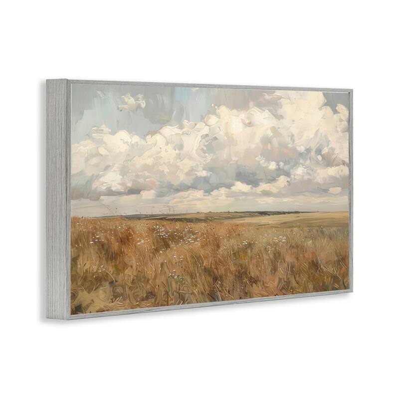 Stupell Wide Open Farm Field Framed Giclee Art Design By LSR Creative Studio