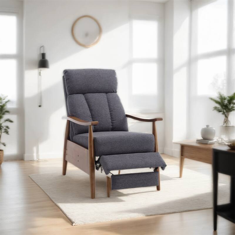 Wood Frame Armchair, Modern Accent Chair Lounge Chair for Living Room