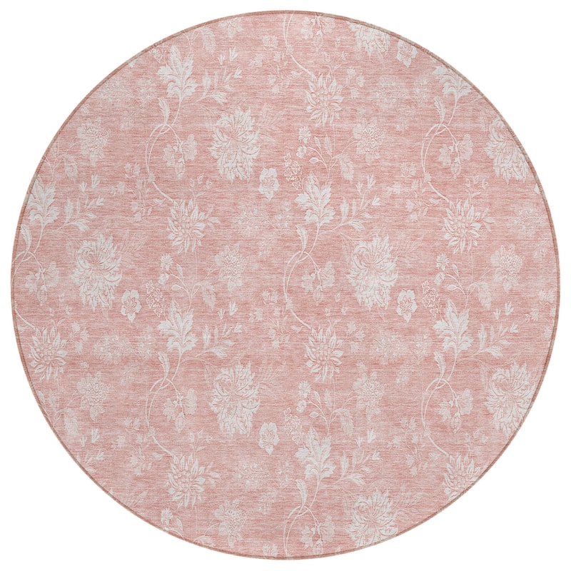 HomeRoots Floral Transitional Rectangle Outdoor Rug