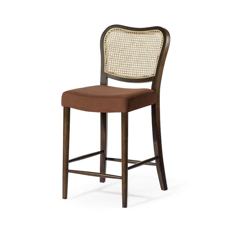 Maven Lane Vera Kitchen Dining Stool - Aged Brown - Counter Height