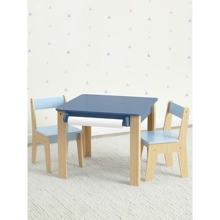 Table and 2 Chair Set with Paper Roll Holder - Greenguard Gold Certified