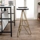 preview thumbnail 45 of 49, Trinity Modern Round Metal Backless Bar Stool with Hairpin Legs and Integrated Footrest for Kitchen Island & Home Bar