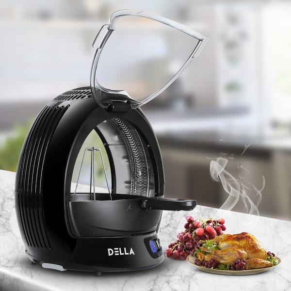 DELLA 9 In 1 Electric Heat Stir Fry and Grill Halogen Powered Rotisserie Multicooker  Air Fryer w/ LCD Display - Bed Bath & Beyond - 24219219