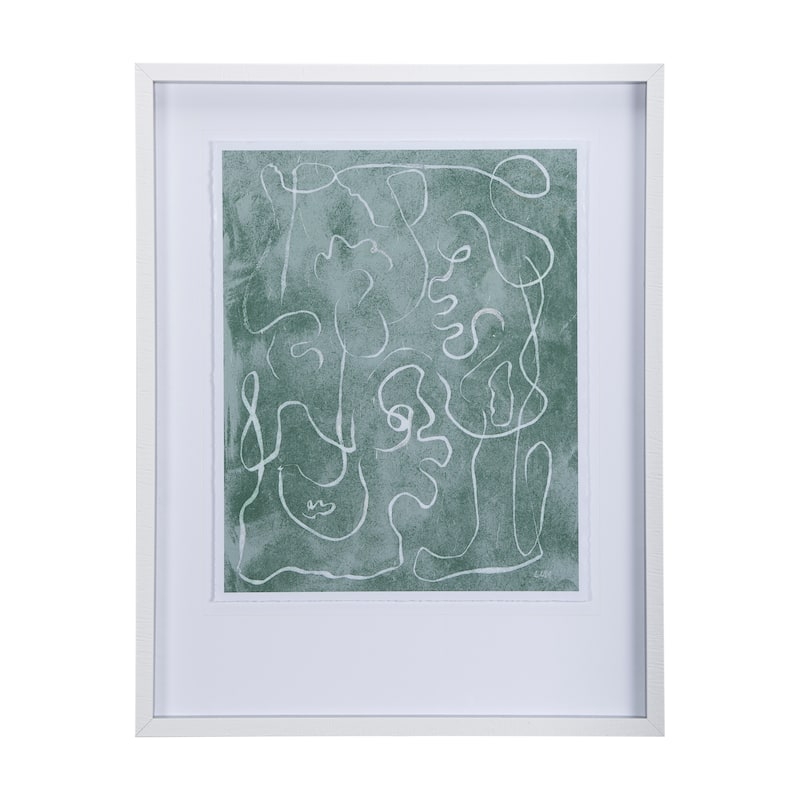 Thread Green I Framed Art Print