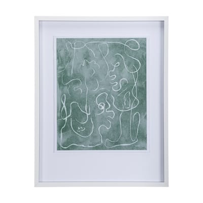 Thread Green I Framed Art Print