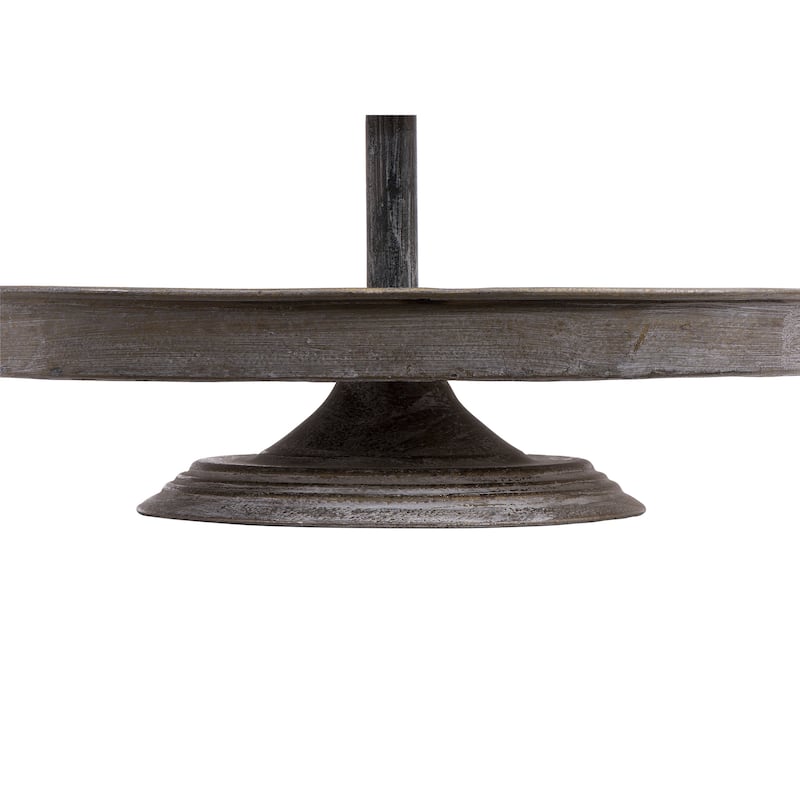 Decorative Metal 2-Tier Tray