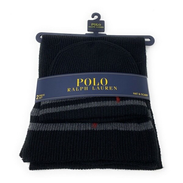 ralph lauren men's hat scarf set