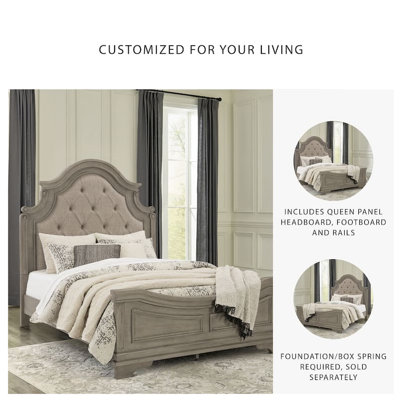 Signature Design by Ashley Lodenbay Antique Gray Panel Bed