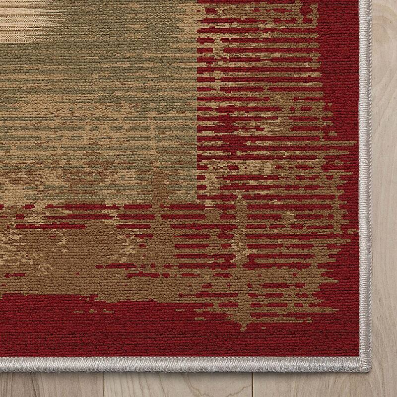 Well Woven Apollo Border Modern Abstract Flat-Weave Rug