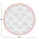 preview thumbnail 3 of 1, Pastel Rainbow Collection Girl Baby Tummy Time Playmat - Blush Pink, Purple, Teal, Blue and White - Multi-Color