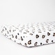 preview thumbnail 2 of 6, Rizzy Home Leopard Hearts Cotton Fitted Cribsheet - 28" X 52"