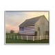 preview thumbnail 28 of 29, Stupell American Flag Rural Barn Sunset Farm Landscape Framed Wall Art, Design by Amy Hall - Multi 14 x 11 - Grey