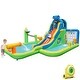 preview thumbnail 2 of 7, Inflatable Water Slide Giant Water Park 9-In-1 for Kids Backyard Fun with 735W Blower - 12.5 x 15.5 x 8.2 ft (L x W x H)