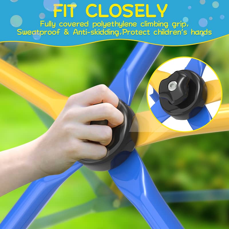 Climbing Dome 6FT Geometric Dome Climber Indoor Outdoor - 72 X 72 X 36 in