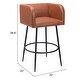 preview thumbnail 5 of 8, Horbat Barstool Brown