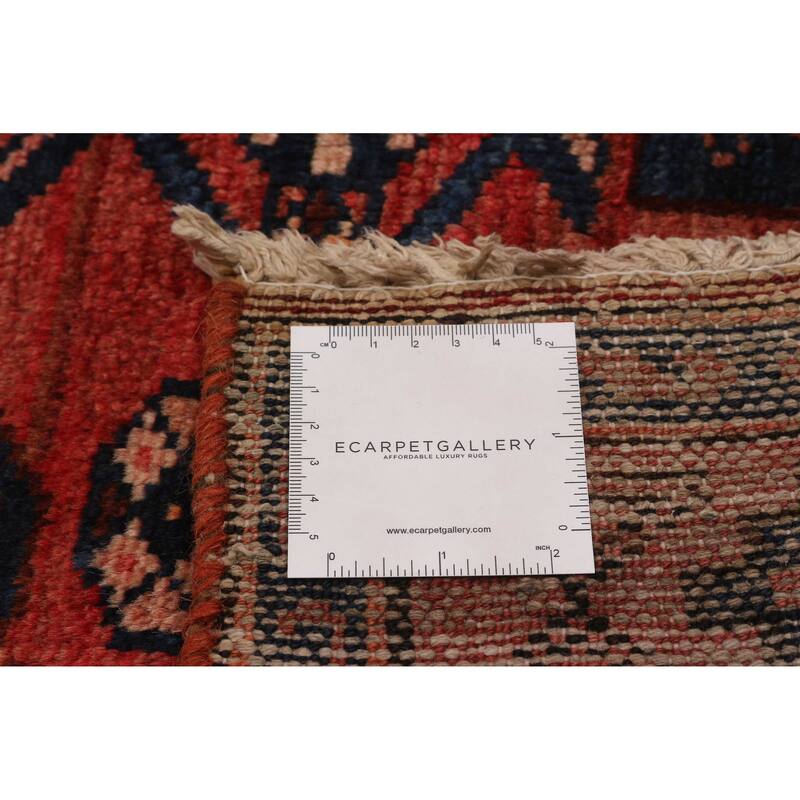 ECARPETGALLERY Hand-knotted Andelz Red Wool Rug - 3'7 x 10'2