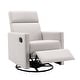 preview thumbnail 46 of 49, Roomfitters Modern Upholstered Rocker Nursery Chair, Plush Seating Glider Swivel Recliner Chair, Beige