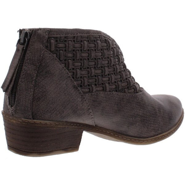 tarim cream snake embossed ankle booties