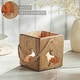 preview thumbnail 5 of 4, Bunny Hop Wooden Bunny Cutout Box w/ Twine 4.75x5x5