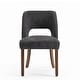 preview thumbnail 32 of 144, Wooden Dining Chairs Set of 2/4/6,Modern Fabric Upholstered Dining Room Chair Kitchen Chairs