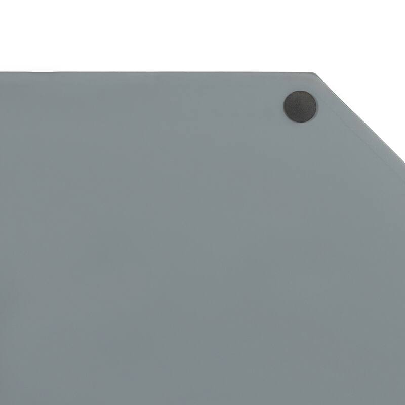 Kate and Laurel Lipton Octagon Decorative Tray with Metal Handles - 18x18