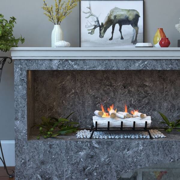 Shop Regal Flame 24 Inch Convert To Ethanol Fireplace Log Set With