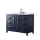 Option Dark Blue / White Quartz Top / Matte Black